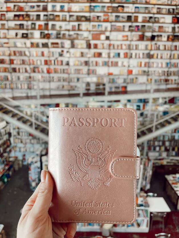 pink passport holder