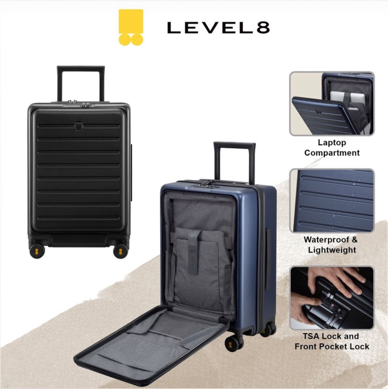 level 8 carry on with laptop compartment